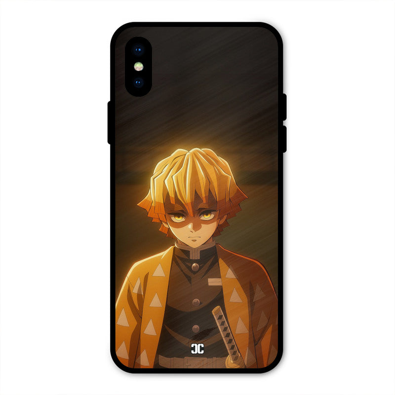 Thunderboy Zenitsu iPhone X Mobile Back Cover - Anime PrintShield Case