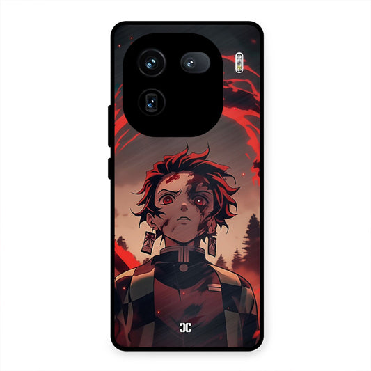 Raging Tanjiro iQOO 12 Mobile Back Cover - Anime PrintShield Case