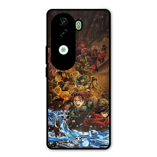 Demon Slayers iQOO Z9s Mobile Back Cover - Anime PrintShield Case