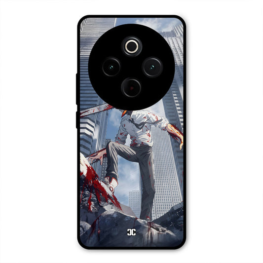 Denji Fighting iQoo Z10 Mobile Back Cover - Anime PrintShield Case